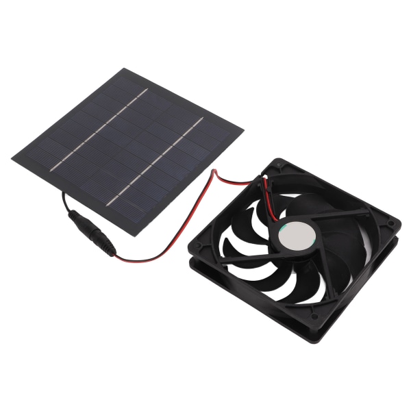 Soldriven miniventilator för husbil, yacht, växthus, husdjurshus, hönshus