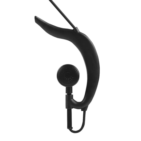 Ørehage-øretelefon med PTT-knap og MIC til walkie-talkie