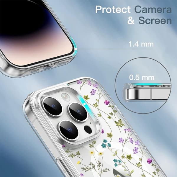 iPhone 16 Pro Max Cover MagSafe Blomster 32