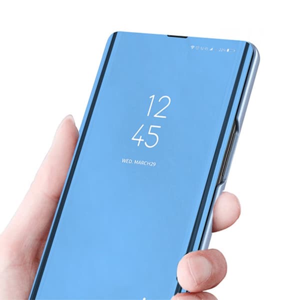 Samsung S24+ Clear View Plånboksfodral - Silver Silver silver
