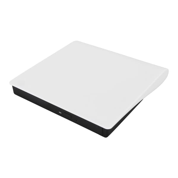 Ekstern DVD-drev USB 3.0-interface Høj transmissionshastighed Plug and Play DVD-læser til bærbar pc hvid