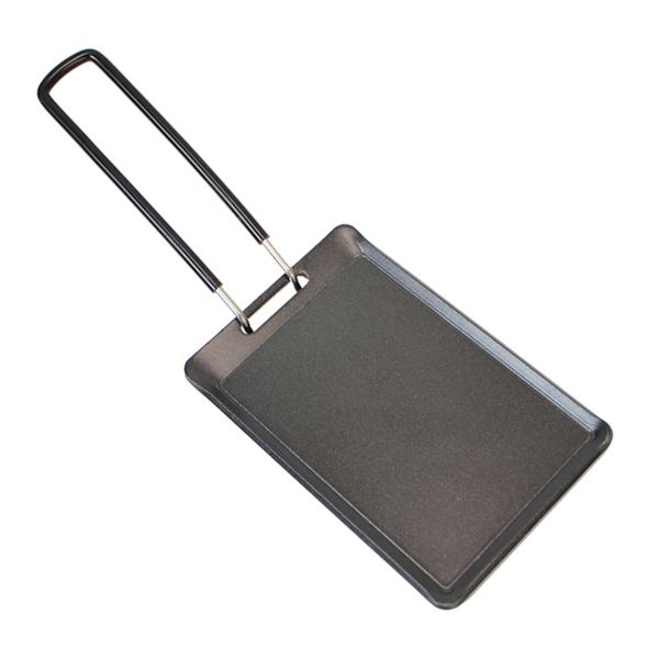 Mini Grillrist i Jern, Bærbar Kompakt, Enkel å Rengjøre BBQ Grillpanne for Camping Hjem Utendørs