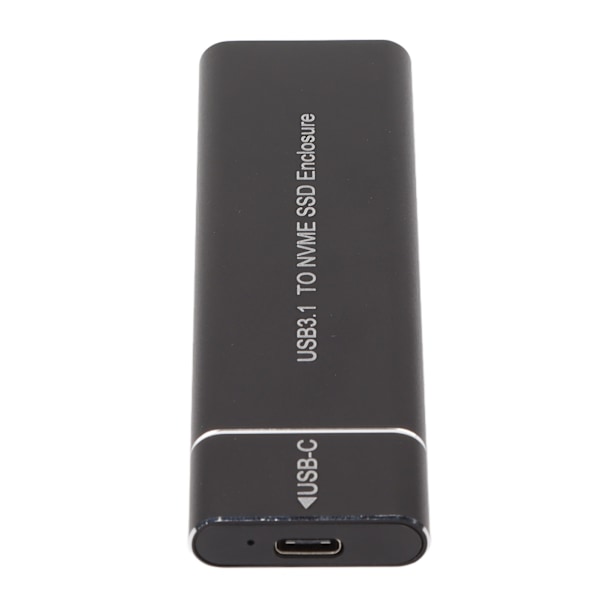 M.2 NVMe SSD -kotelo, 6 Gbps, erittäin ohut Type C -liitäntä, alumiiniseos, musta, USB 3.1 - NVMe PCIe SSD -kotelo PC:lle