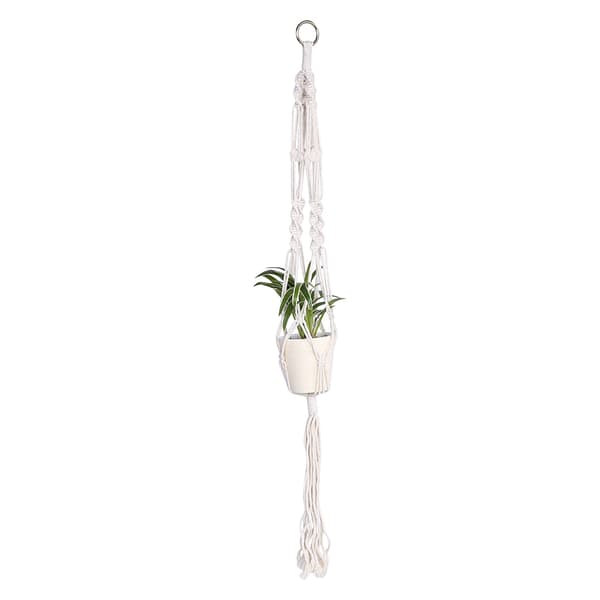 Hängande Macrame Växtställ för Blomkrukor Trädgårdsdekoration #1