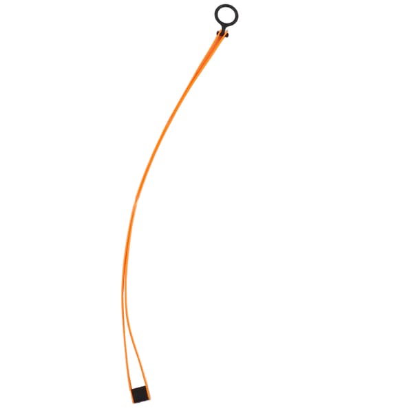 Flexible Cable Tie Double Circle Self-locking Plastic Cable Tie with Pull Ring for Outdoor Sports Equipment Orange