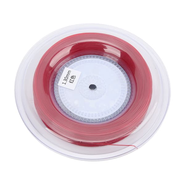 Tennis Racket String 1.3mm 200m Racket String Reel for Daily Training for Amateurs Red