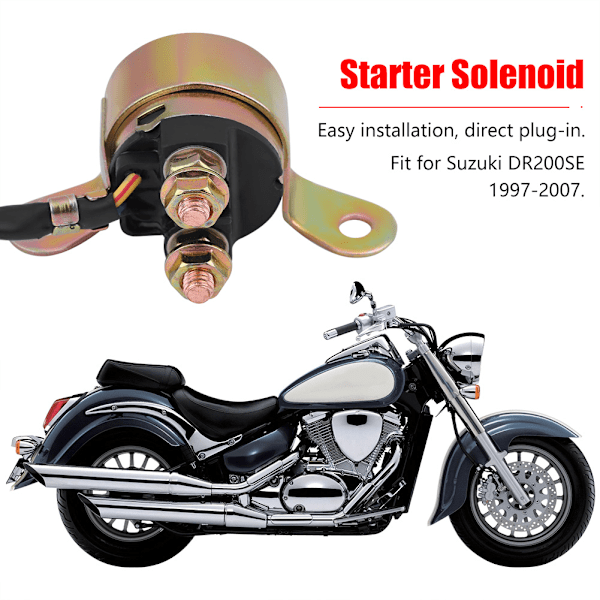 Moottoripyörän käynnistysrele solenoidi Suzuki DR200SE 1997-2007