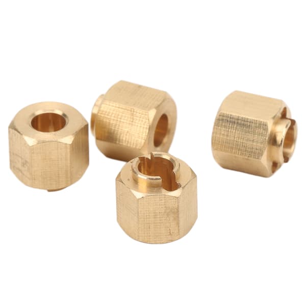 4 stk RC Nav Adapter Hex Messing for Traxxas for TRX4M 1/18 Scale Crawler Bil Tilbehør 6mm