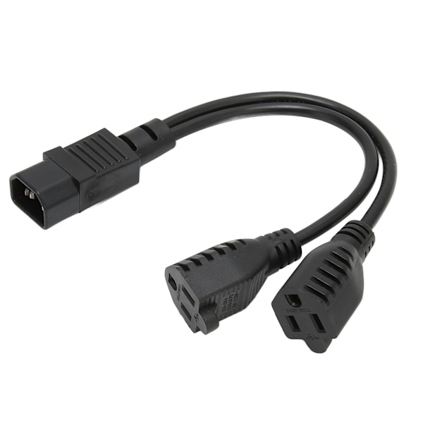 Y-Splitter Strømstikledning IEC 320 C14 Han til Dobbelt 5 15R Hun Splitter Adapterkabel 30 cm 10A 125‑250V
