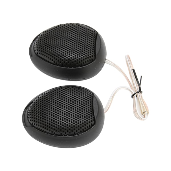 2 stk. Bil Tweeters 98dB 1000W Dome Innvendig Stereo Audio Høyttaler for Lydsystem Svart