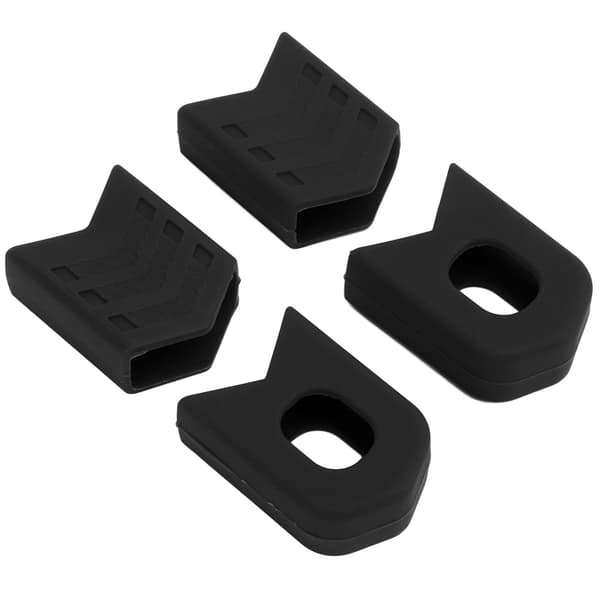 4pcs Crank Boots Durable Portable Effective Protective Compact Stable Lightweight Replaceable Lightweight Bicycle Parts Black