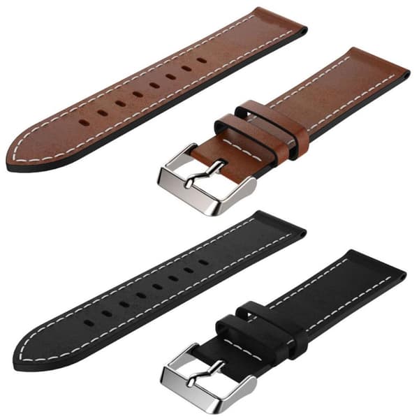 Læderrem til Amazfit GTR 2/2e - Flere farver Svart black