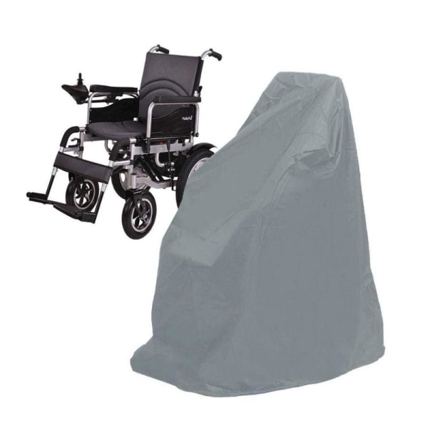 Vandtæt opbevaringsbetræk til elektrisk kørestol, udendørs regnstøvbetræk til manuel kørestol 100x75x100 cm (sølv)