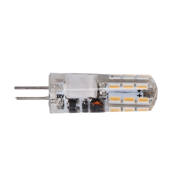 G4 24LED pære 2W 200LM Bi Pin lys ikke-dæmpbar til lysekrone AC DC 12V (varm hvid 2700K-3100K)