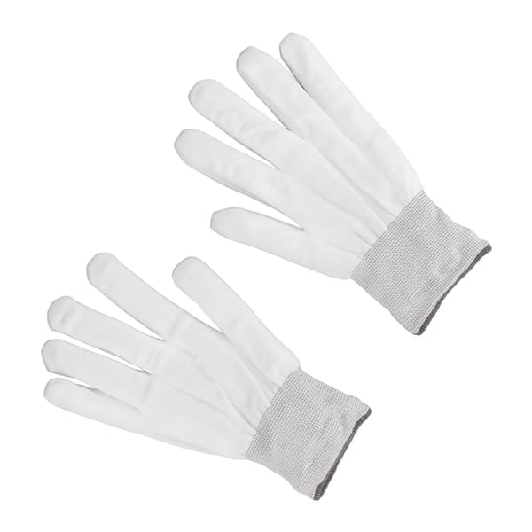 2 stk. LED-lysende hansker, stoffskjelett, lysende hansker for dans, Halloween, barn XL