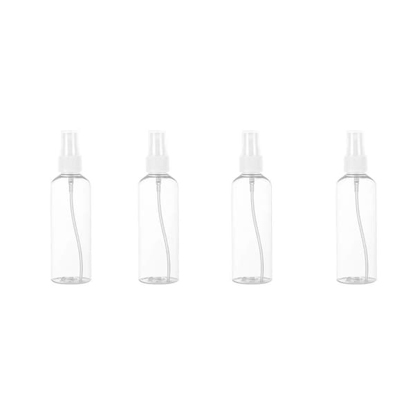 4. Tomma sprayflaskor - 100 ml fina sprayflaskor - Resespray i plast - Påfyllningsbara klara flaskor för lotion, schampo, etc.[SZ]