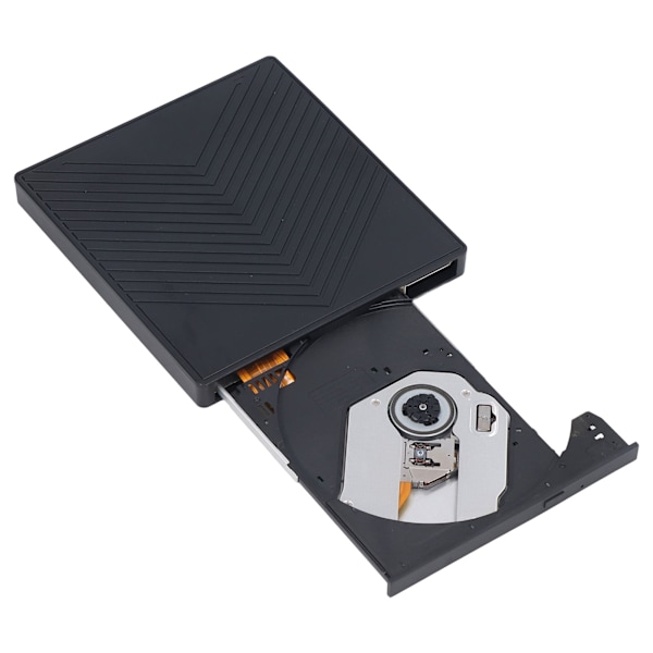 Ultrallinen ulkoinen CD- ja DVD-asema, 6-in-1, Plug and Play, Type C USB, Optinen asema, HUB, CD-poltin kannettaville tietokoneille, pöytätietokoneille
