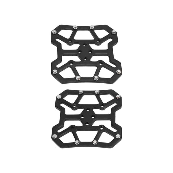 1 Pair Bike Clipless Pedal Platform Adapters Self-locking Aluminum Alloy for SPD Mountain Bike System Black