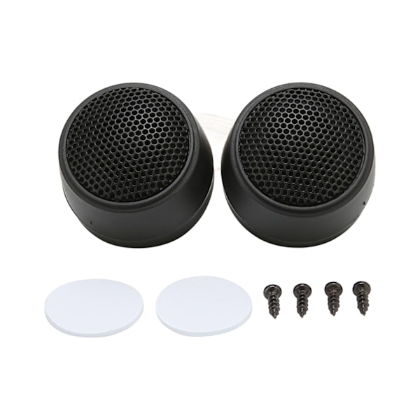 2 stk. Dome Diskant 10W 4 Ohm Høy Sensitivitet Flott Lydkvalitet Høyttaler for Bil Lydanlegg