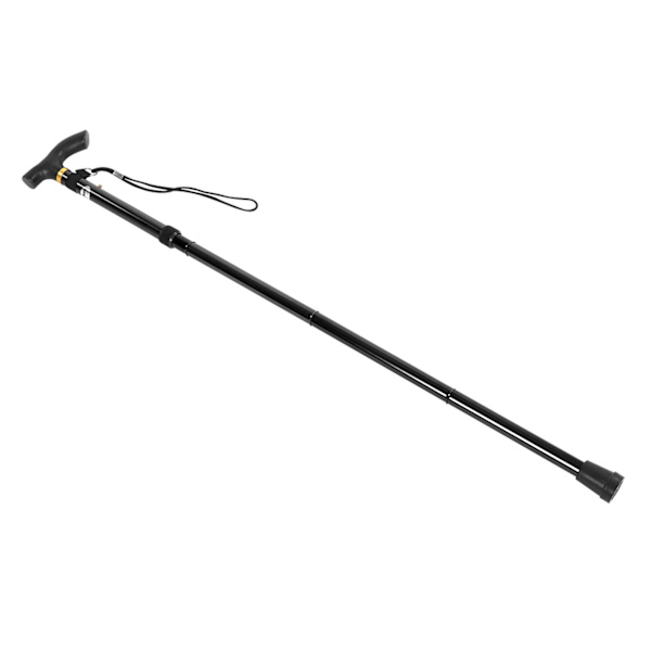 Aluminiumslegering Teleskopisk Letvægts Vandrestav Trekking Bjergbestigning Stav (Sort)