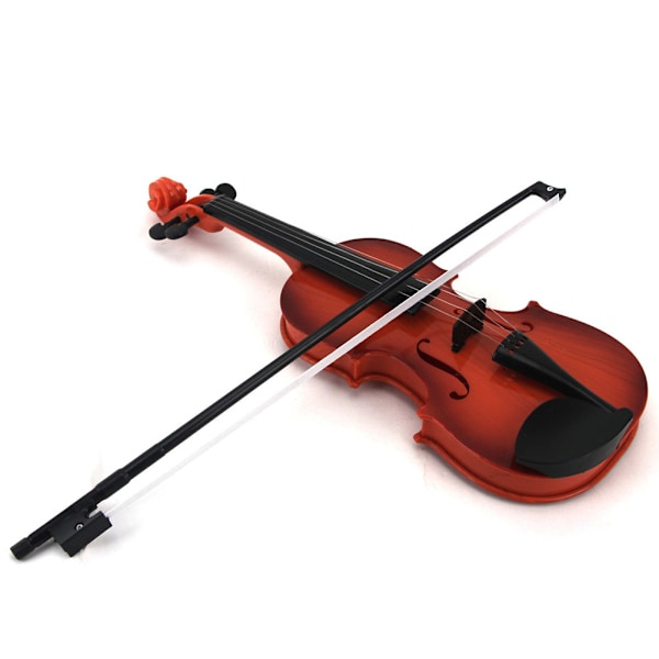 Simuleringsfiol Musikleksak Båge Nybörjare Barn Instrument Övning Födelsedagspresent för Pojkar Flickor