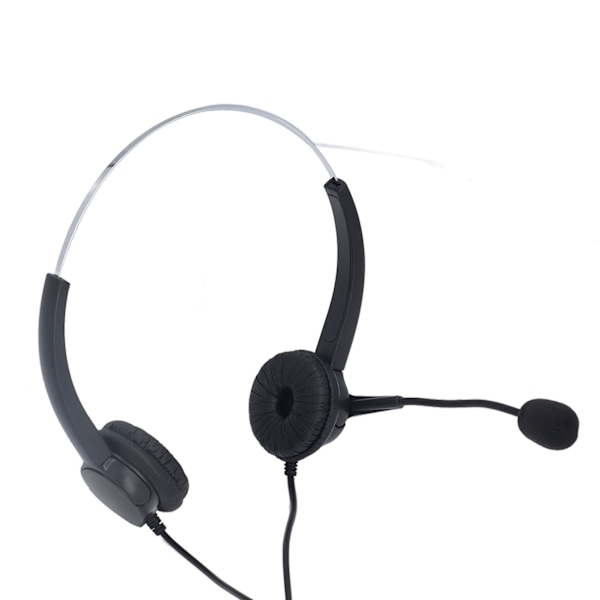 USB-puhelinheadset, melunvaimennus, säädettävä, binauraalinen tietokonekuuloke mikrofonilla toimistoon ja puhelinkeskukseen