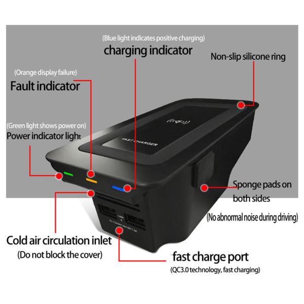 Trådløs lader for S60/V60/XC60/S90/V90/XC90 - Rask og praktisk lading