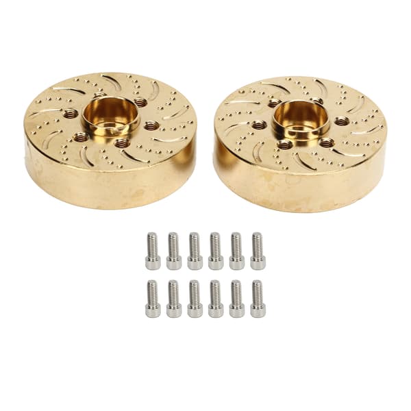 2 stk Messing Hjulvekter 1,9 2,2 tom RC Crawler Bil Hex Nav Adapter Modell Oppgraderingsdeler 12mm