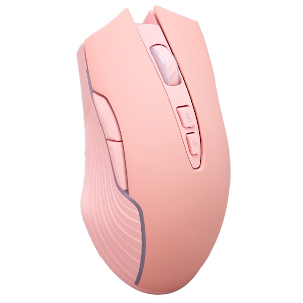 Trådløs Mus 2.4G Oppladbar USB RGB Profesjonell Optisk Sensor Gaming Mekanisk Mus Rosa