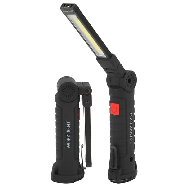 Rechargeable USB Flashlight Multifunctional Foldable Work Light COB LED Camping Flashlight