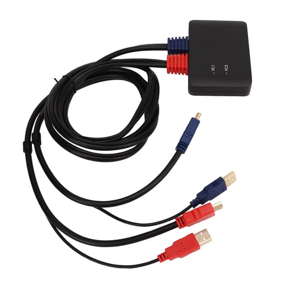 HD Multimedia Interface Switcher 2 indgange 1 udgang KVM Splitter Adapter til Mus Tastatur Bærbar Computer Printer Projektor