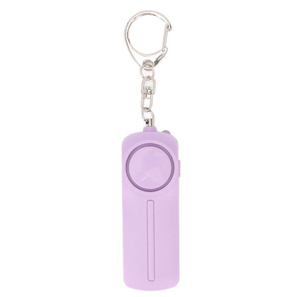 Emergency Alarm Military Grade Mini Keychain Loud 130dB Safety Alarm with LED Flash Light for Women Kids Elderly Purple