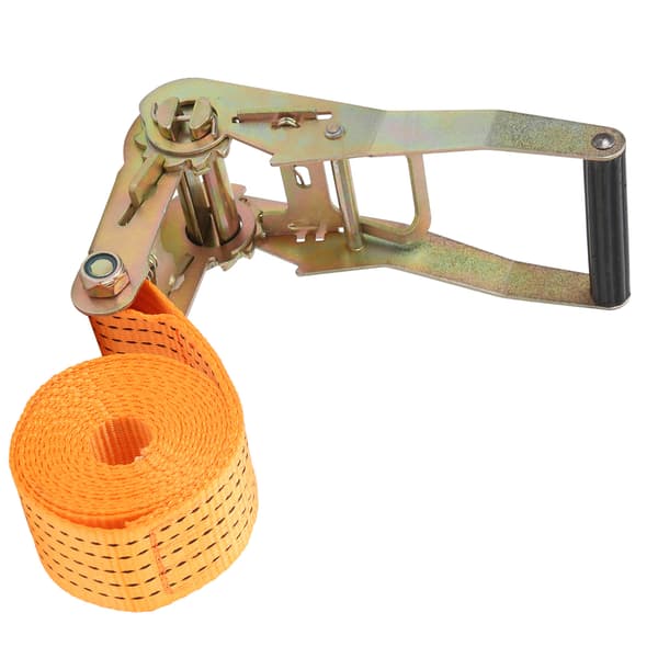 Ratchet Straps 1102 LBS Working Load 1764 LBS Breaking Strength Heavy Duty Cargo Lashing Strap 5m / 16.4ft