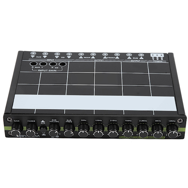 1 autostereo EQ -taajuuskorjain 7 kaistalla