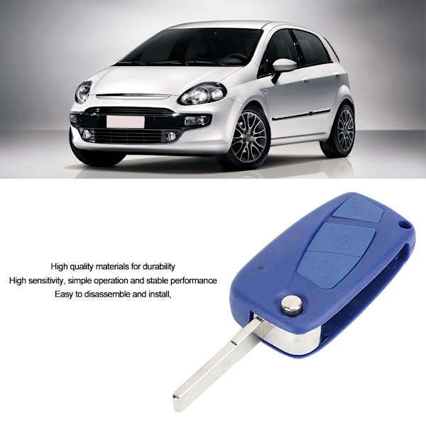 3-knapps ID46/7946 Chip Bil Smart Fjärrkontroll Nyckelbricka Passar för FIAT Stilo
