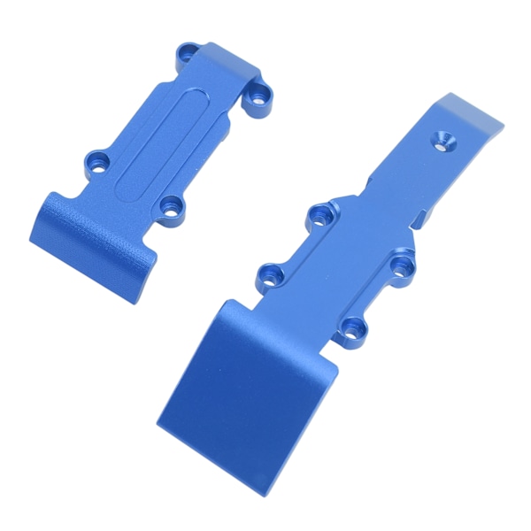 Aluminium front- og bakskliplate for Traxxas 1/16 RC-bil - blå