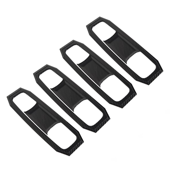 Carbon Fiber Style Bildörr Skålskydd - Reptålig