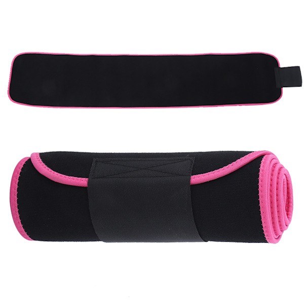 Fitness Slimmande Midjeformare Kroppsstöd Midjetränare Justerbart Midjebälte för Sport L: 25x130cm/9.8x51.2in Rosa