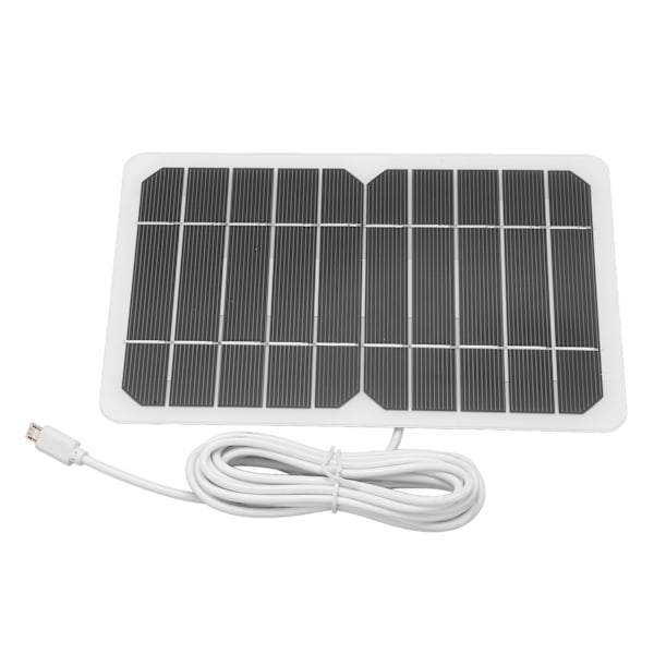 Micro USB-udgang 5W 5V Solpanel DIY Solar Oplader Polysilicium Mobiltelefonoplader