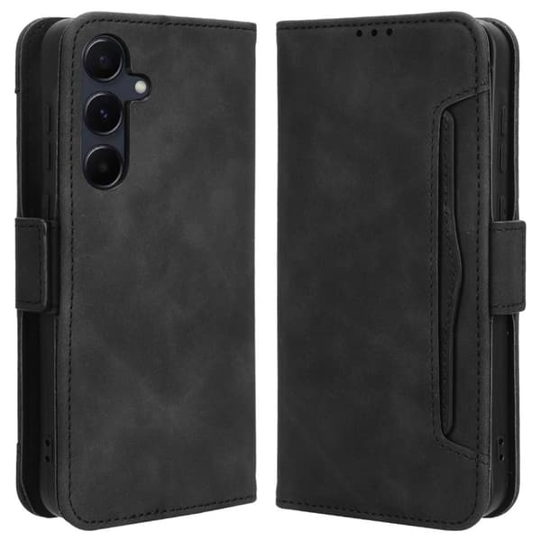Samsung A55 5G 6-RUM Pungcover - Sort Svart black