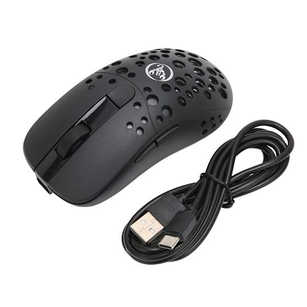 2.4G Trådløs Mus 800 1600 2400 3200 5000 10000DPI USB-Lading Ergonomisk Form Lysende Spillmus for Hjemmekontor