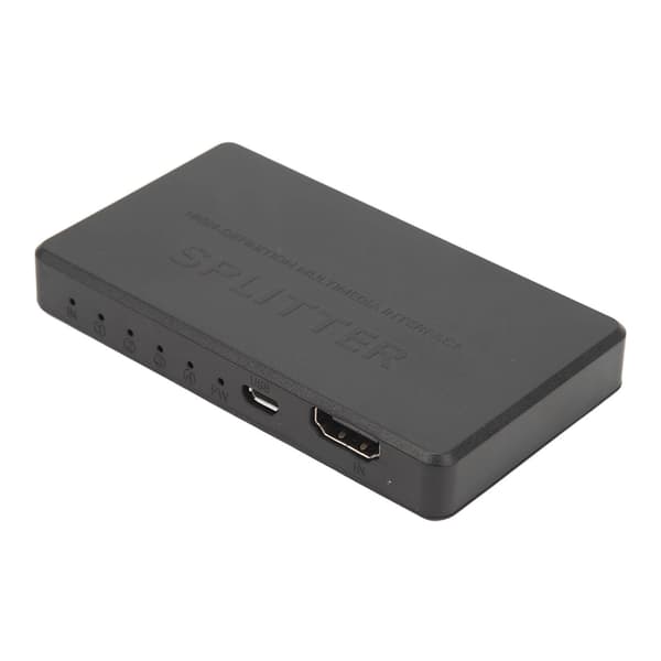 Video Splitter 1 Ind 4 Ud 4K 1080P Understøttet Plug and Play Anti-Interference HD Splitter til Desktop Computer