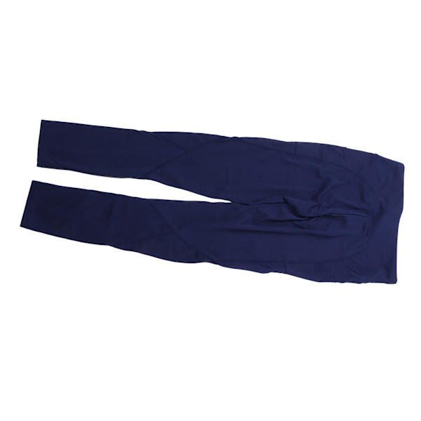 Marineblå højtaljede rumpe-løftende Leggings til kvinder - størrelse L, perfekt til træning og løb
