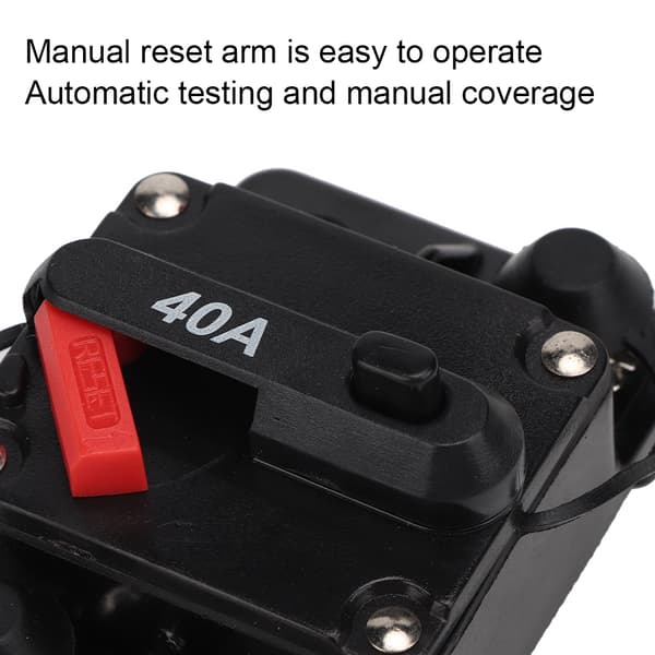 12V 30A/40A/60A Bilstereo Audio Resetbar Sikring Inline (40A)