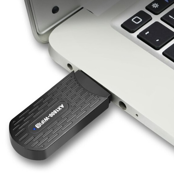 USB WiFi-adapter USB3.0 AX1800Mbps 2.4GHz 5Ghz Högförstärkningsantenn MU MIMO Plug and Play WiFi-dongel för kontor och resor