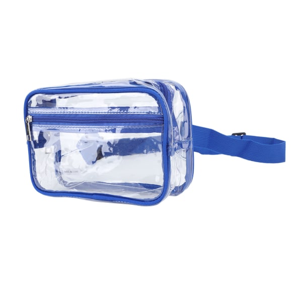 Vandtæt gennemsigtig sportsrejsetaske - stor kapacitet, justerbar rem, blå