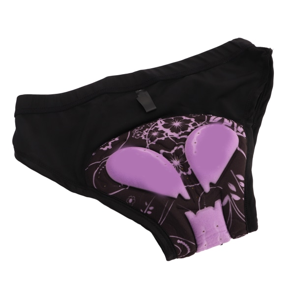 Andningsbara cykelunderkläder för kvinnor med 3D vadderade cykelshorts - snabbtorkande, stötdämpande (svart, storlek M)