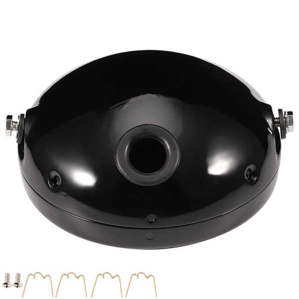 Rautainen 7 tuuman LED-moottoripyörän ajovalon suojus (musta)