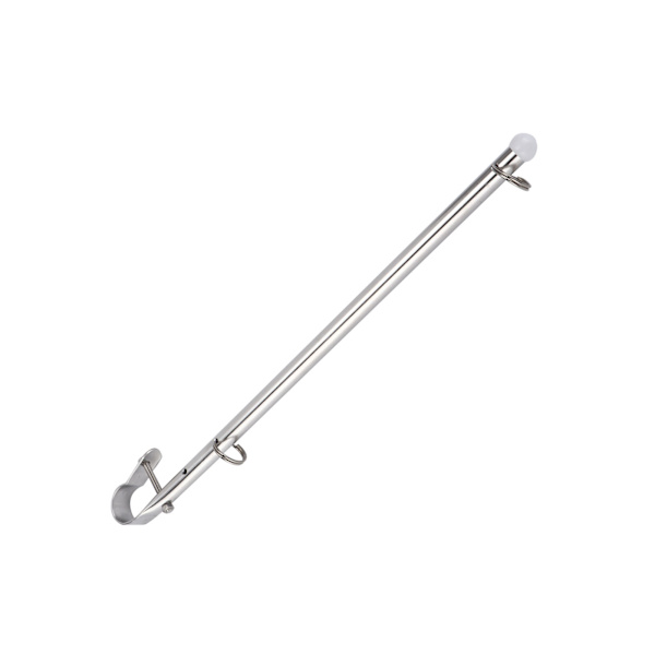 Bådflagstang i rustfrit stål - 40 cm/15,7 tommer, jernbanebeslag, skibsyacht