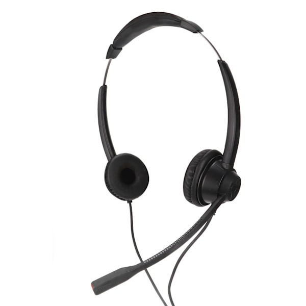 RJ9 Headset med støjreduktion, Mute-funktion, Ledning, Business Headset med Mic Volumenjustering til VOIP Telefon